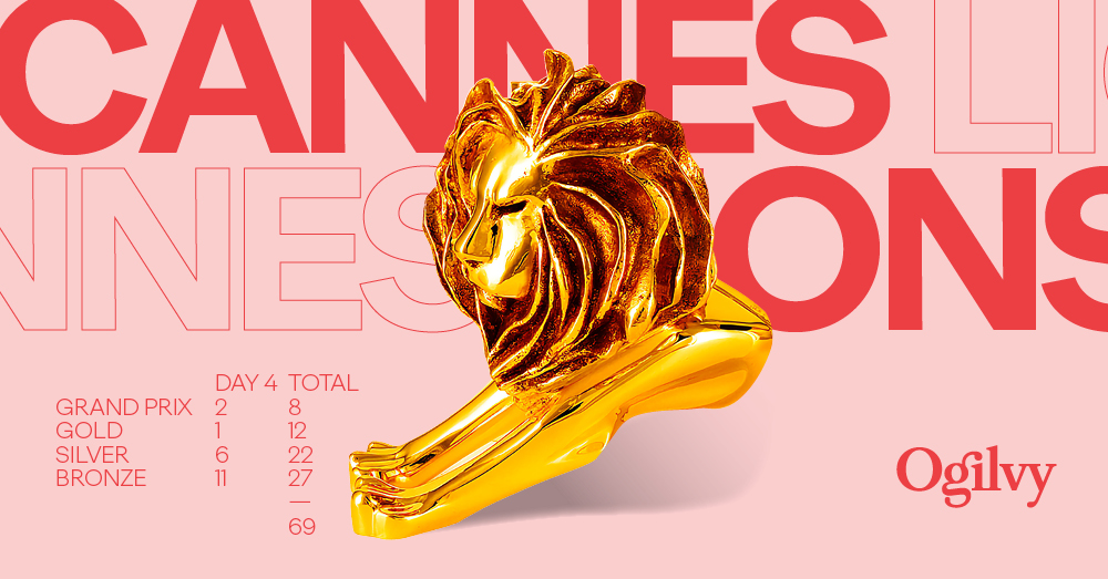 Ogilvy Wins Mobile and Brand Experience & Activation Grand Prix on Day Four of Cannes Lions
